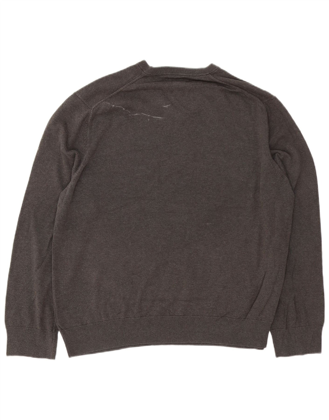 MARKS & SPENCER Muški pulover s V-izrezom 2XL sivi pamuk