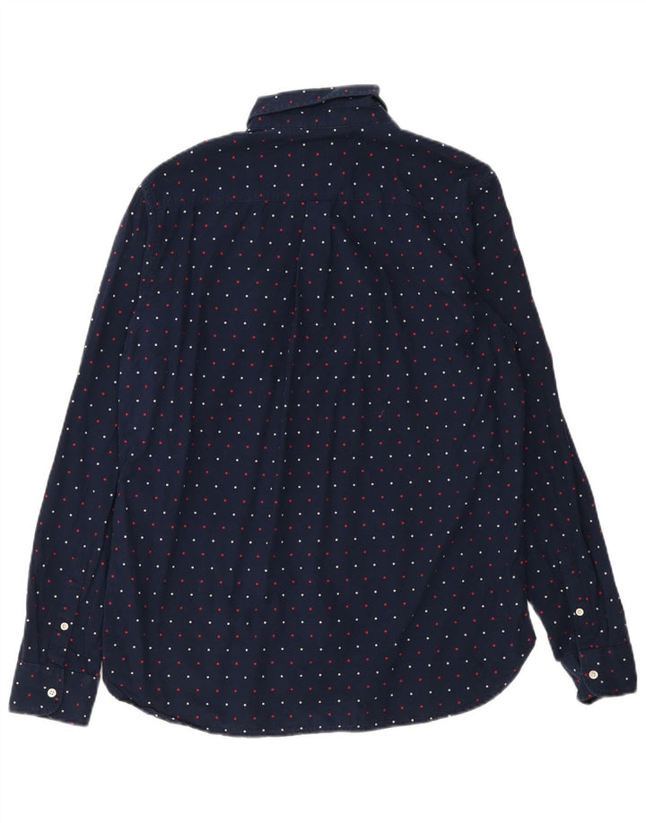 SUPERDRY muška košulja standardnog kroja, veliki tamnoplavi pamuk na točkice