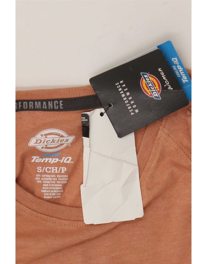 Dickies Ženska majica dugih rukava UK 10 Mali narančasti pamuk