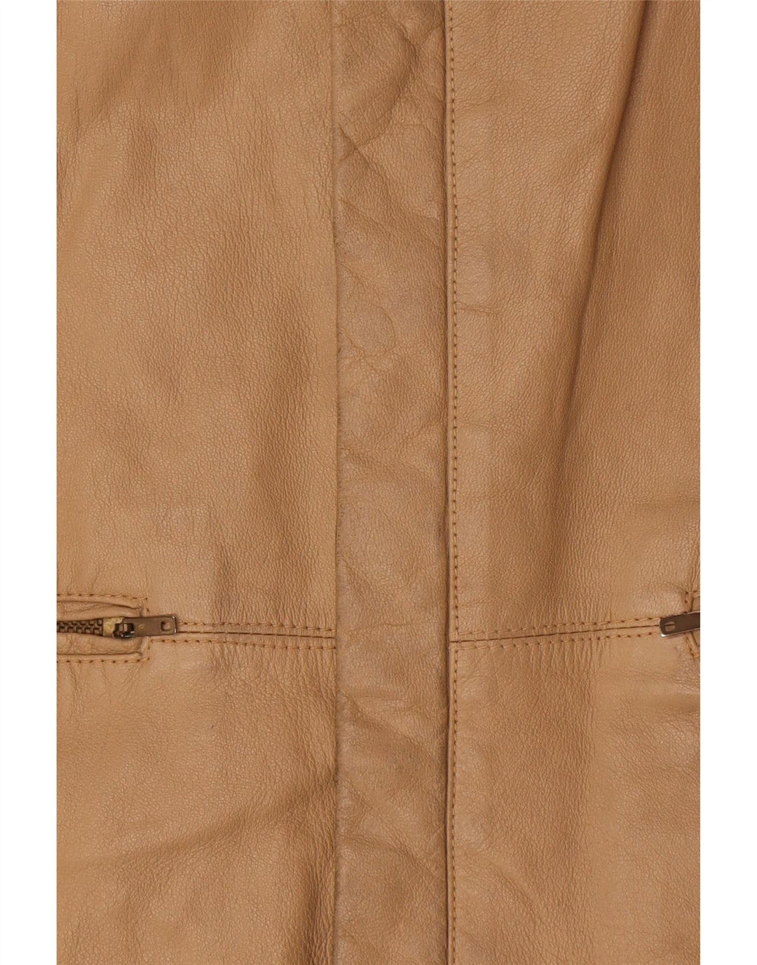 Vintage muška kožna jakna IT 52 XL bež