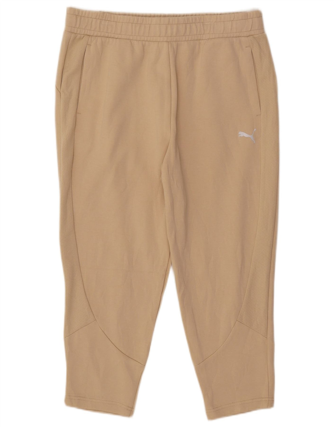 PUMA Ženske Capri Trenirke Hlače UK 14 Large Beige Cotton