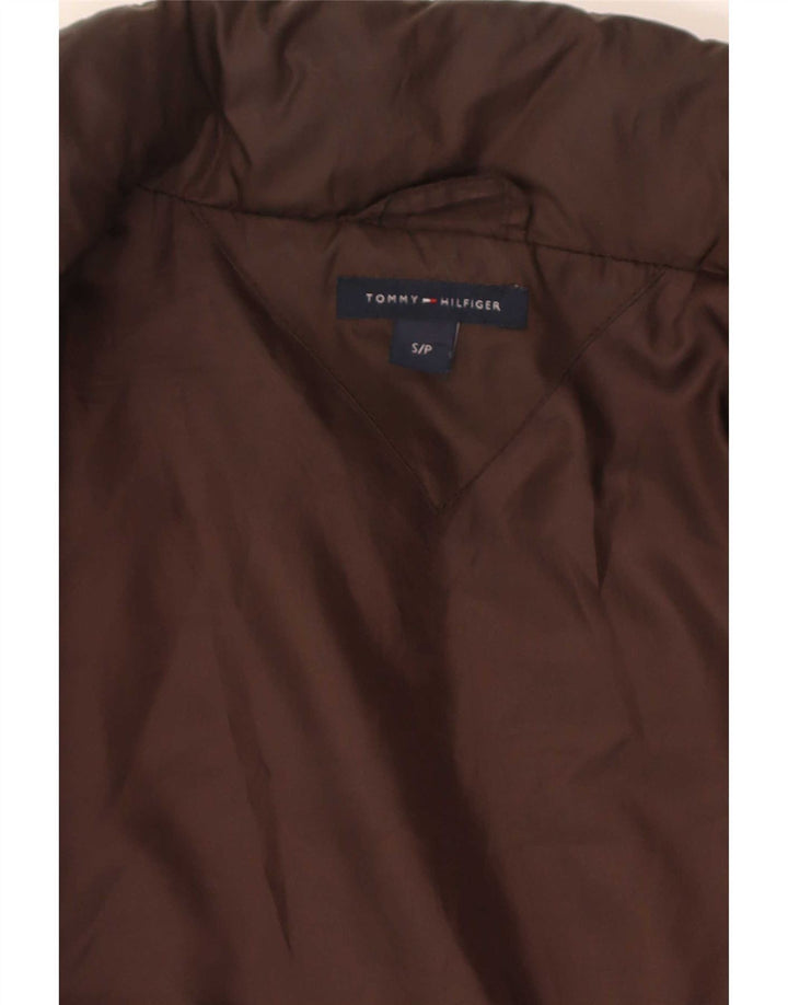Tommy Hilfiger ženska bomber podstavljena jakna UK 10 mali smeđi poliester