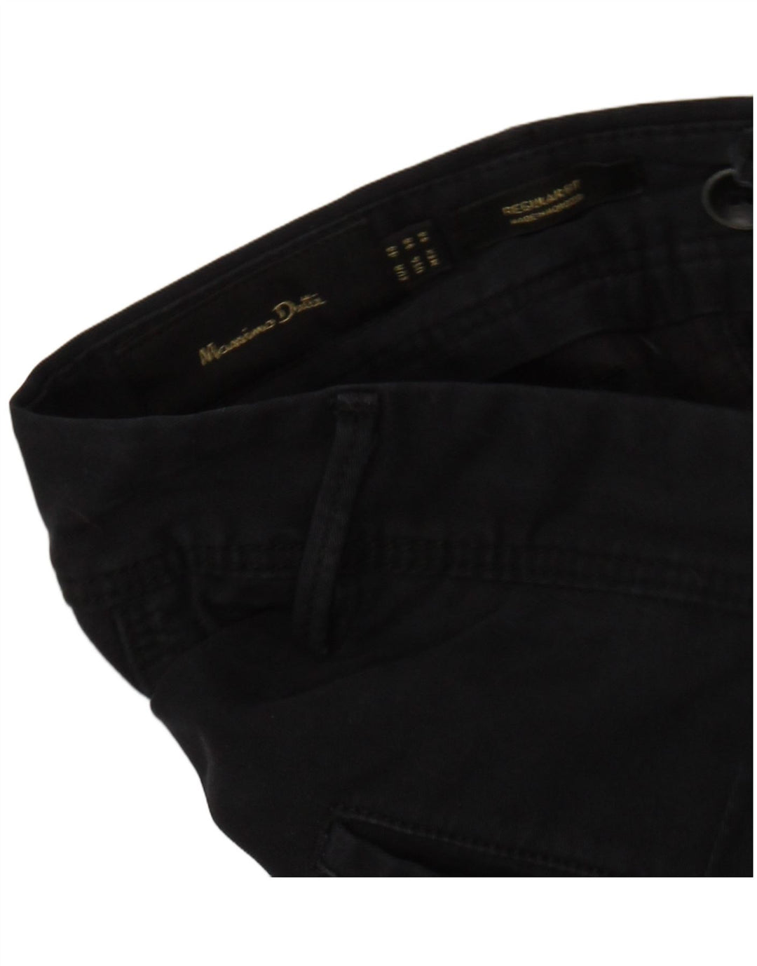 MASSIMO DUTTI Muške chino hlače regularnog kroja EU 44 Large W34 L31 crne