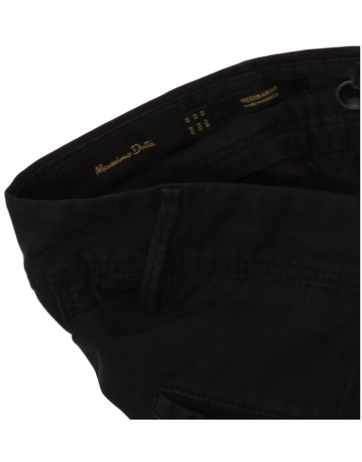 MASSIMO DUTTI Muške chino hlače regularnog kroja EU 44 Large W34 L31 crne