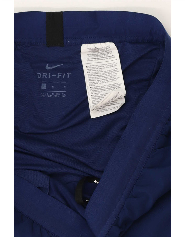 Nike Ženske Dri Fit Sportske Kratke Hlače UK 16 Veliki tamnoplavi poliester