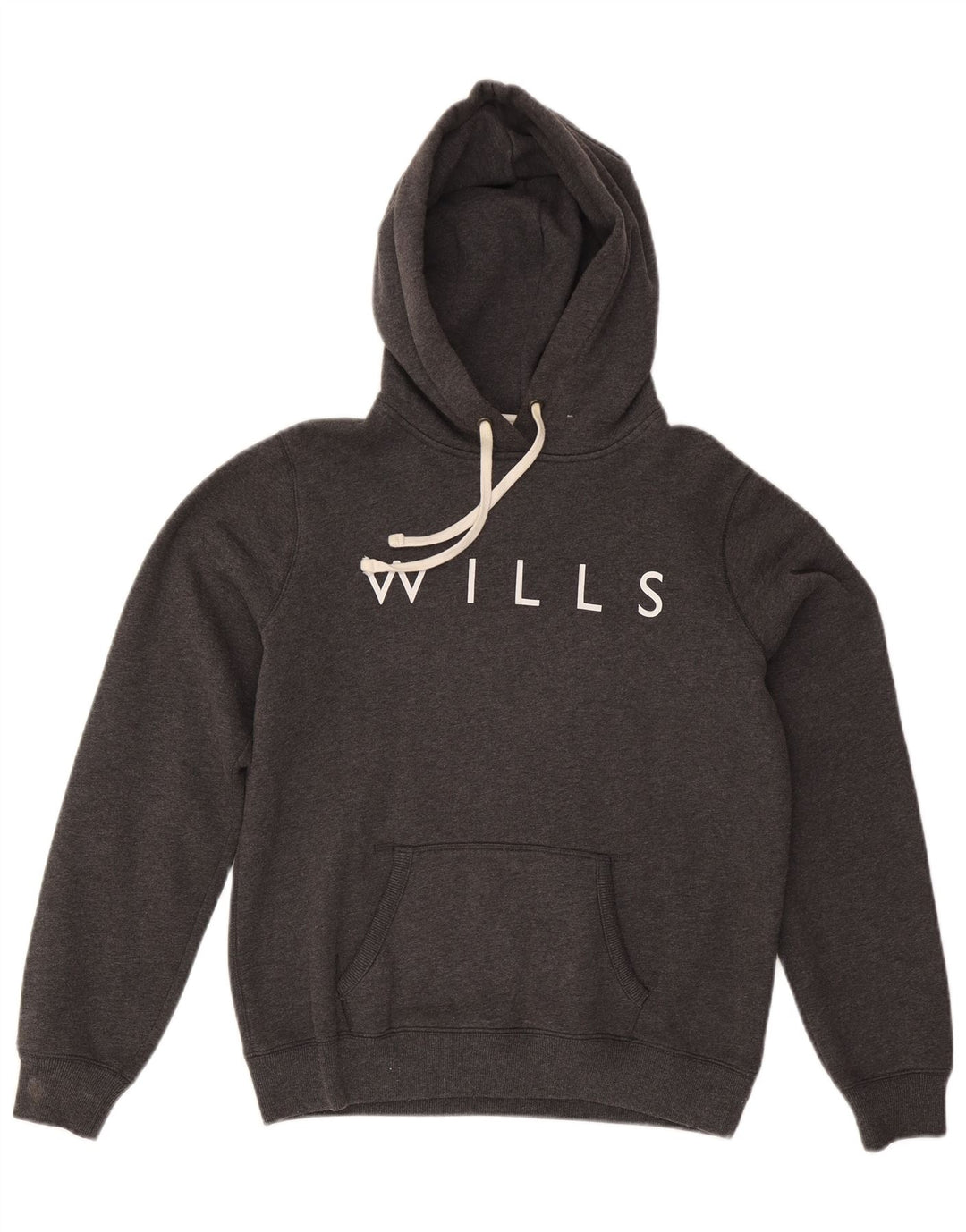 JACK WILLS Ženska majica s kapuljačom s kapuljačom UK 14 Veliki sivi pamuk