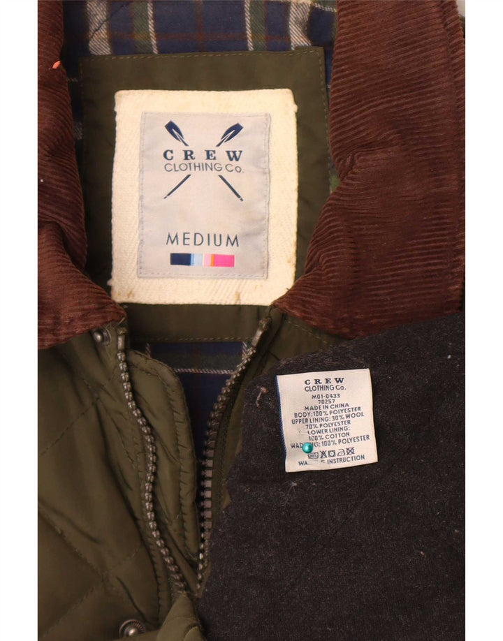 Crew Clothing Muška prošivena jakna UK 38 Srednje zeleni poliester