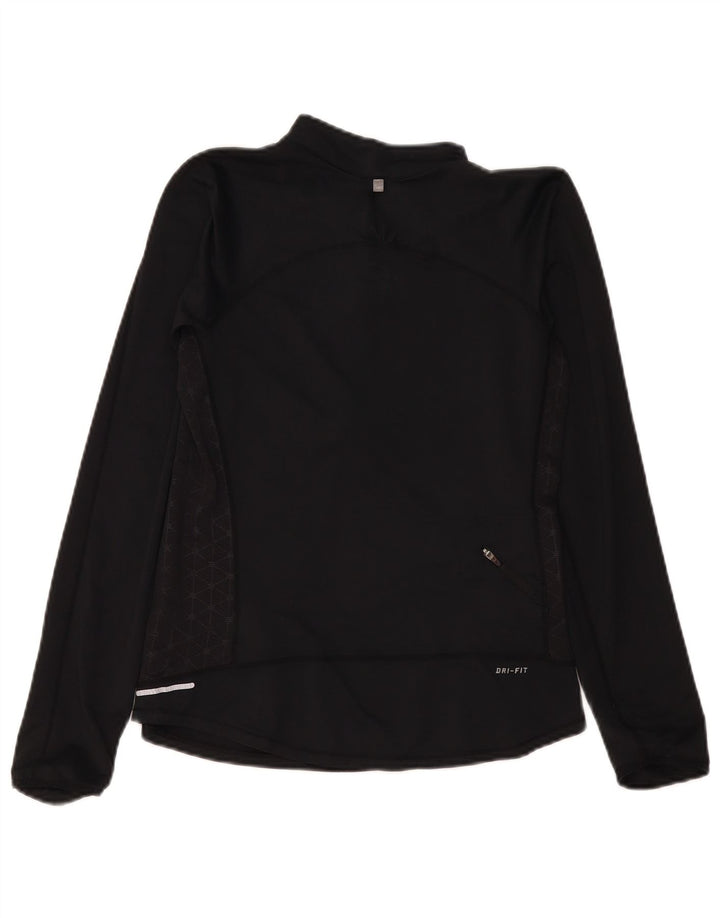 Nike Ženska trenirka Dri Fit Zip Neck Top UK 12 Medium Black