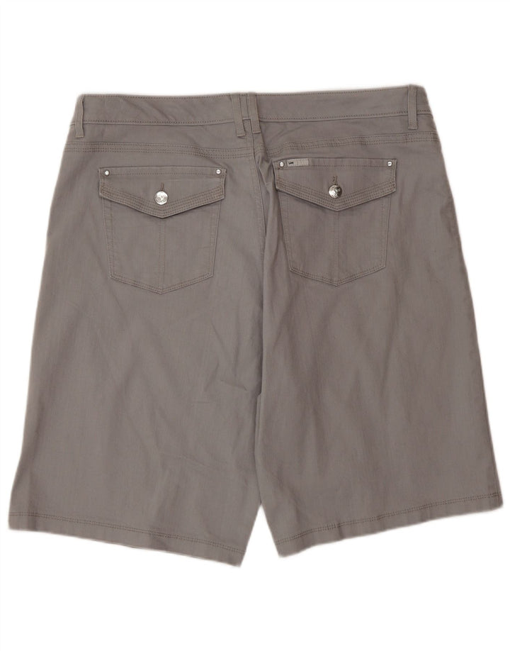 LEE ženske vitke kratke hlače Secret Casual W40 2XL sive