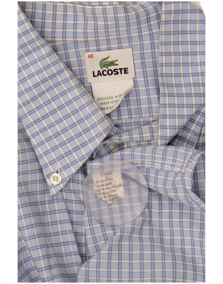 Lacoste muška košulja veličina 46 2XL plavi pamuk od ginghama