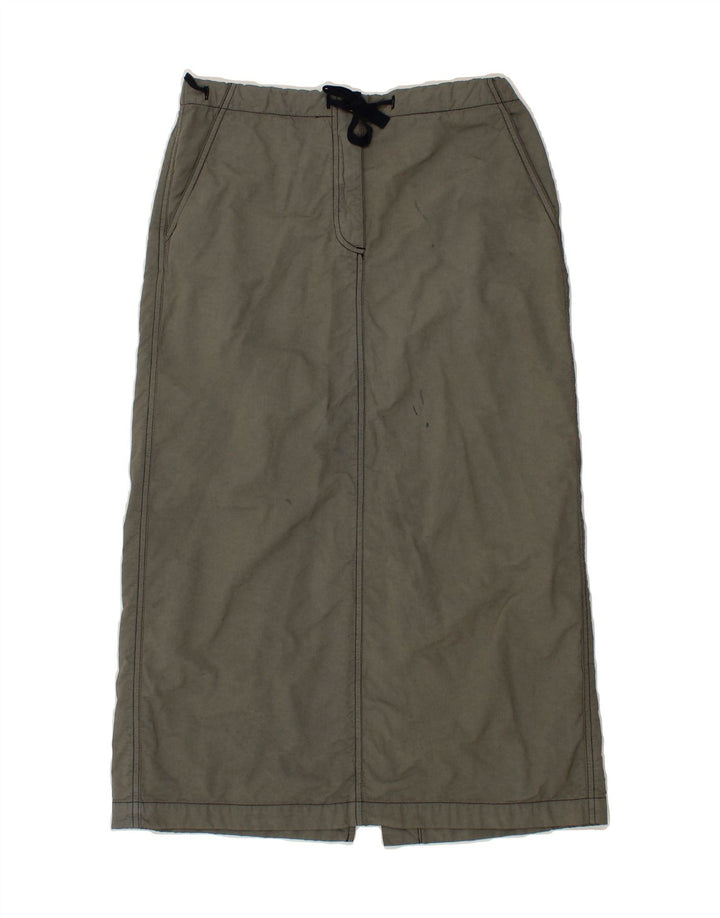 OUTRAGE Womens Midi Skirt W29 Medium Grey Cotton Vintage Outrage and Second-Hand Outrage from Messina Hembry 