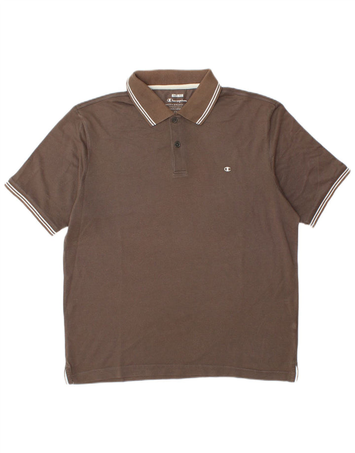 Champion muška polo majica lakog kroja velika smeđa
