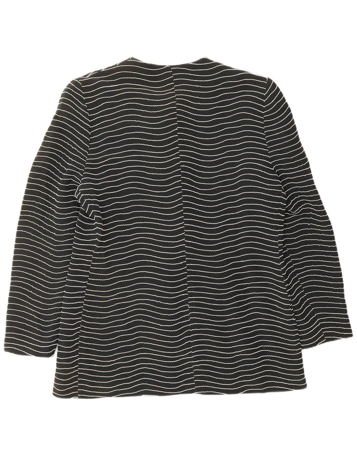 Ženska jakna sa 6 gumba Gai Mattiolo IT 50 XL crna na pruge