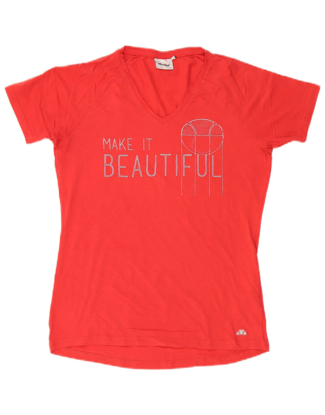 Ellesse Ženska majica s grafičkim motivima UK 14 Veliki crveni pamuk