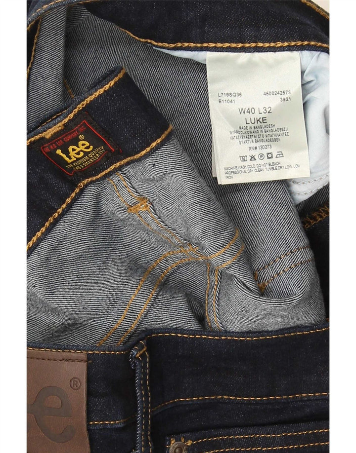 Lee Mens Luke Slim Jeans W40 L32 tamnoplavi pamuk