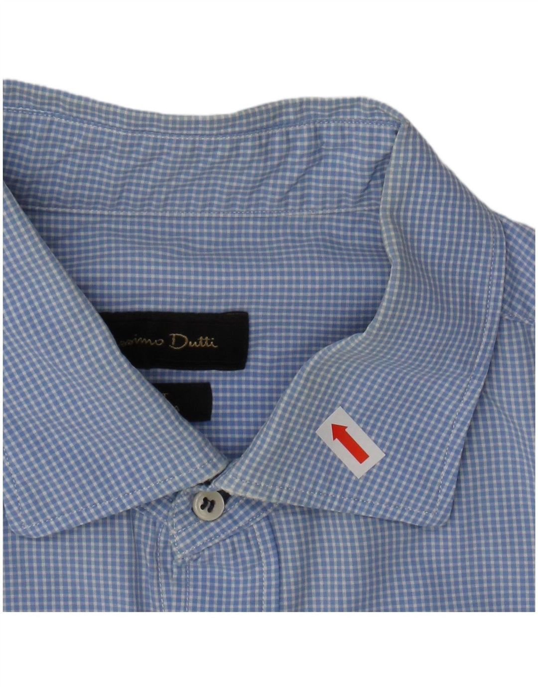 MASSIMO DUTTI Muška uska košulja XL plava gingham