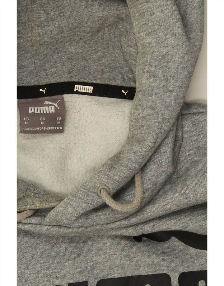 Puma muška majica s kapuljačom srednje sive boje