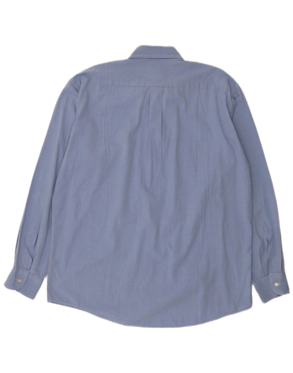 Ferre Mens Shirt Size 42 16 1/2 Large Blue Cotton
