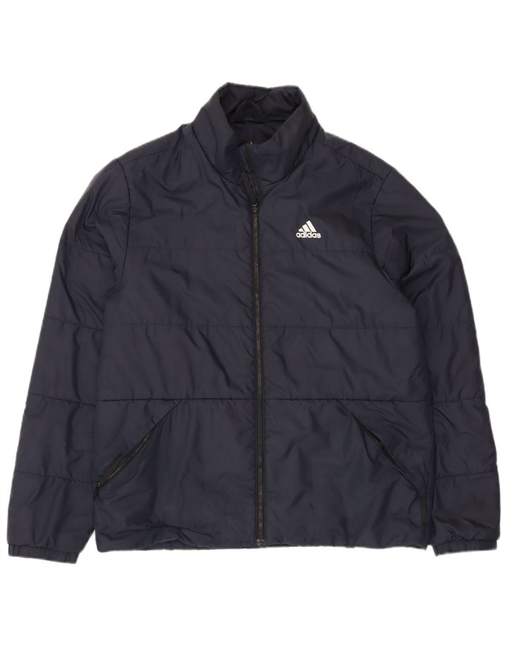 Adidas muška podstavljena jakna UK 38 Medium tamnoplavi poliester
