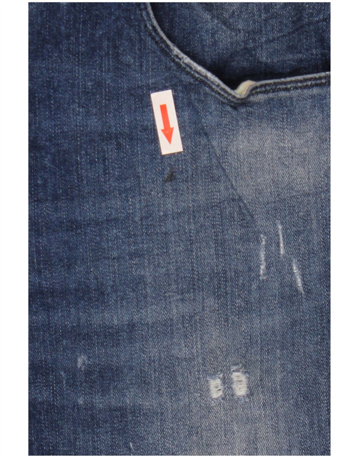 Muške uske traperice Guess Distressed W32 L33 plava viskoza