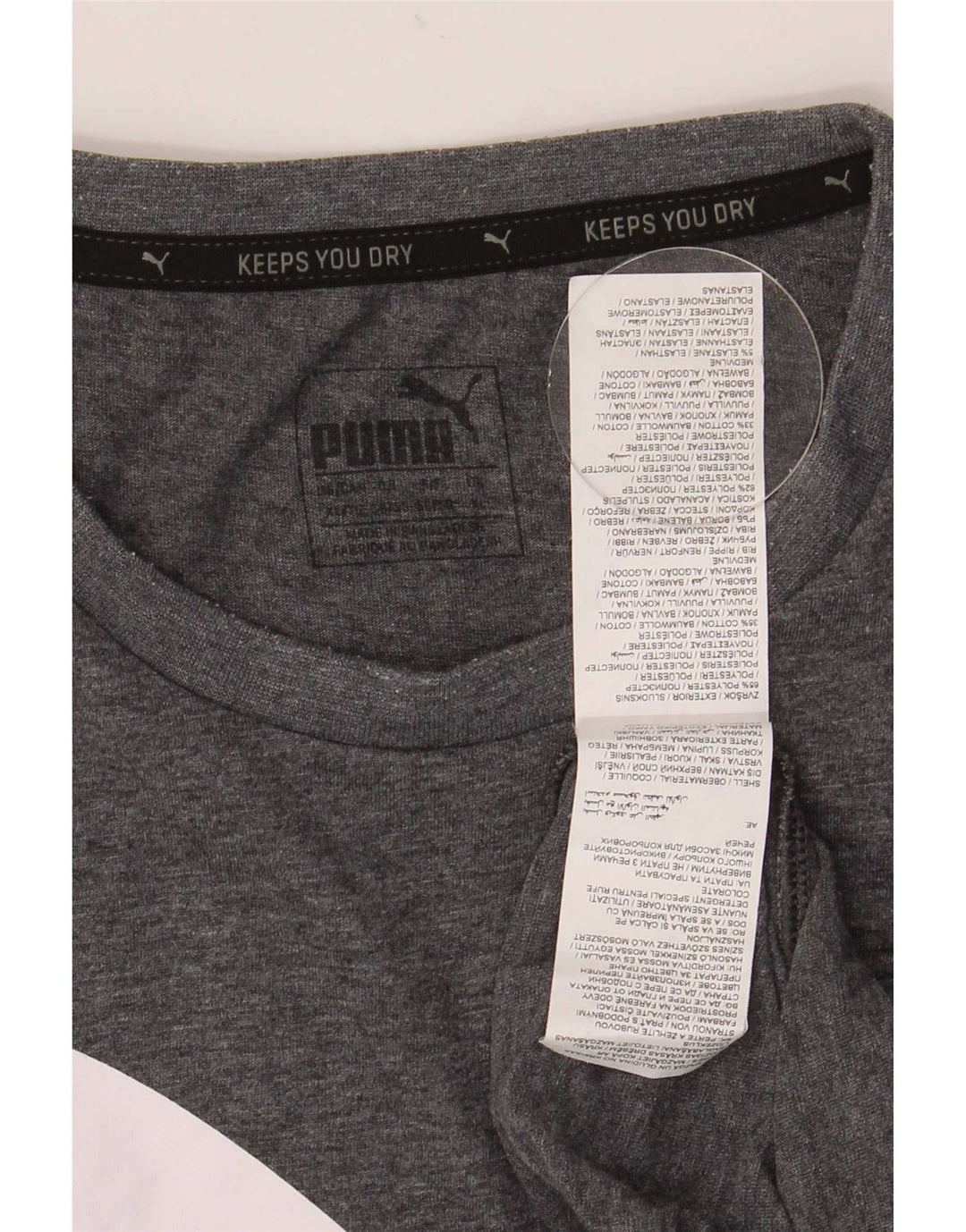 Puma gornji dio majice s grafičkim motivima XL sivi poliester
