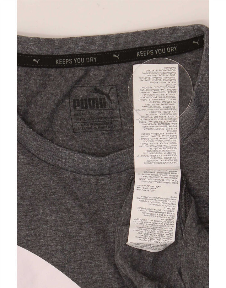 Puma gornji dio majice s grafičkim motivima XL sivi poliester