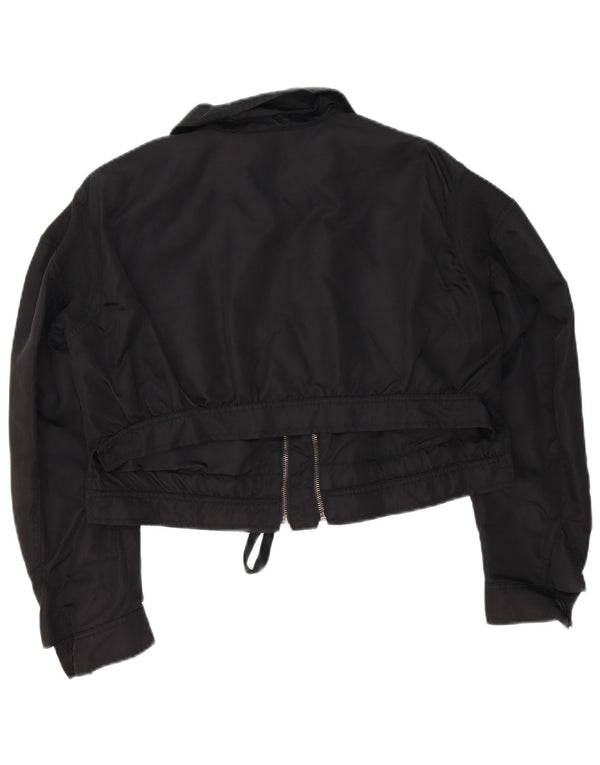 Prevelika ženska Zara bomber jakna UK 6 XS od crnog poliamida