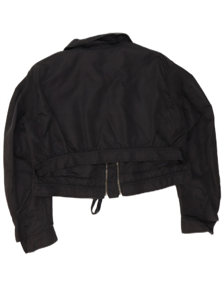 Prevelika ženska Zara bomber jakna UK 6 XS od crnog poliamida
