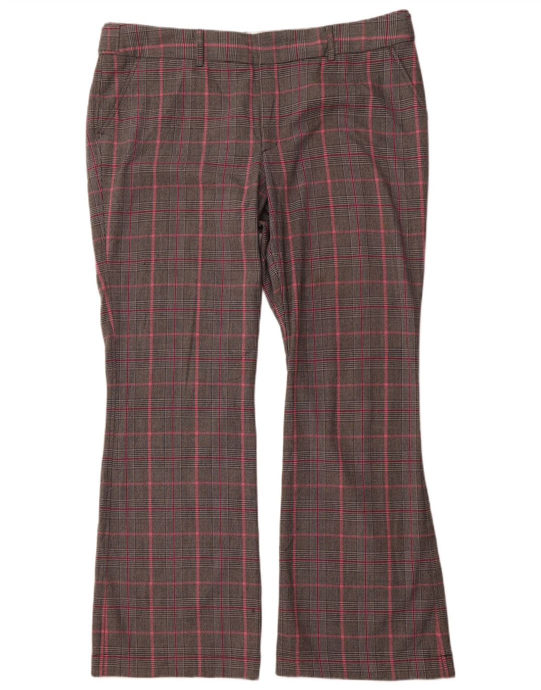 MOSSIMO Ženske Bootcut ležerne hlače US 18 2XL W40 L32 Sivi karirani
