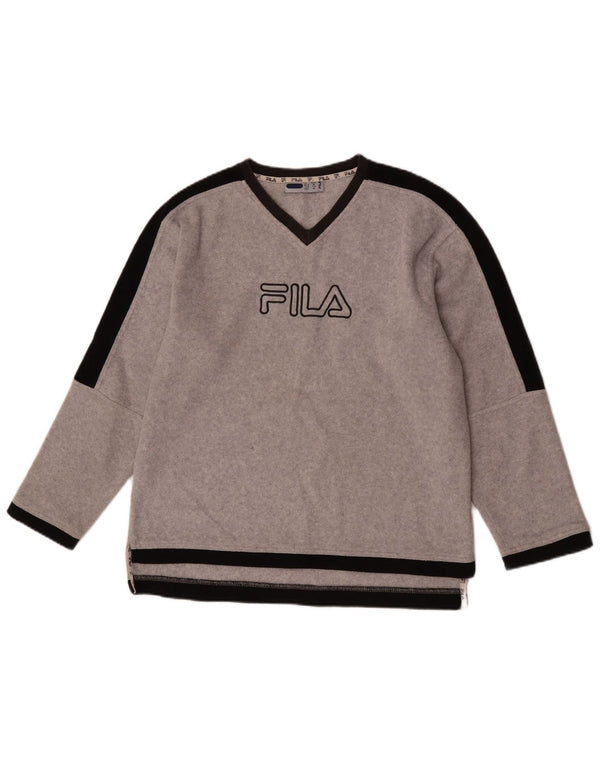 Fila Boys Graphic flis džemper 15-16 godina XL sivi poliester u boji