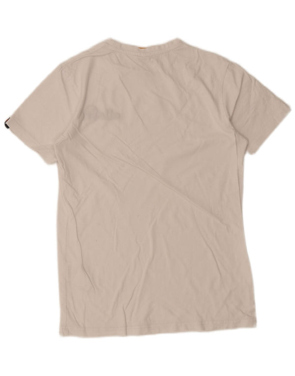 Ellesse Mens Graphic T-Shirt Top Small White Cotton Sports