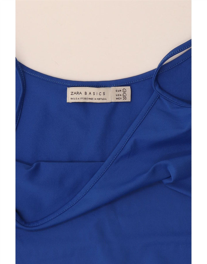 Zara ženski kratki Cami Top UK 14 Large Blue