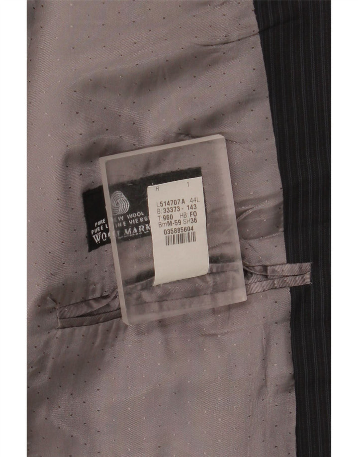 Calvin Klein muška dugačka jakna jakna UK 44 2XL crna prugasta nova vuna