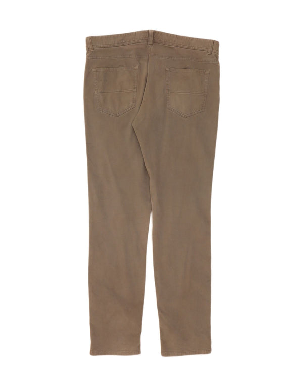 Trussardi muške uske chino hlače IT 56 3XL W40 L36 kaki pamuk