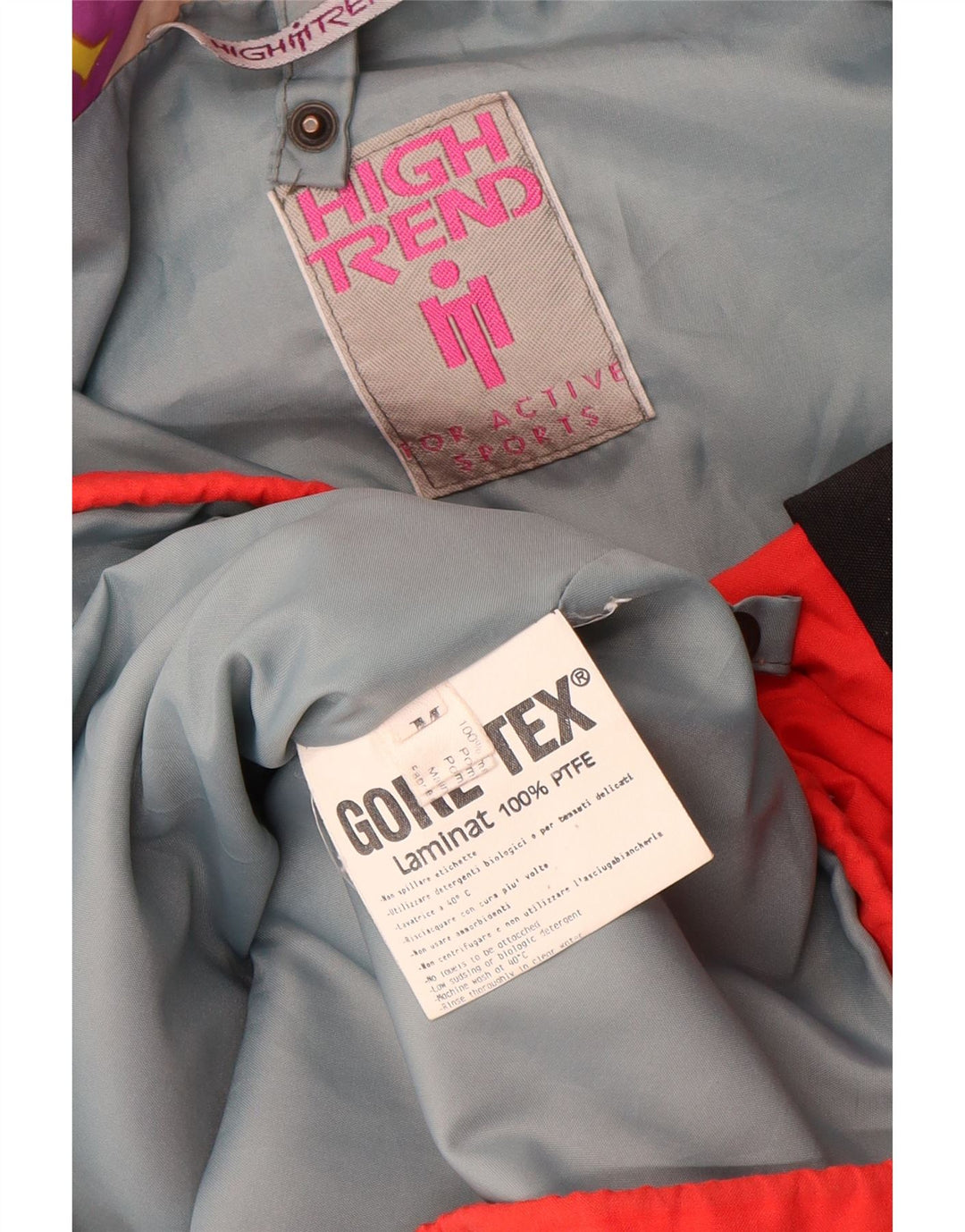 Vintage muška skijaška jakna Gore-Tex UK 38 srednje crvene poliamidne boje