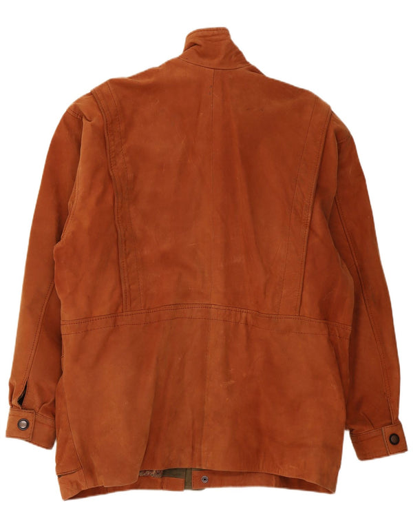 Vintage muška kožna jakna UK 42 XL smeđe boje