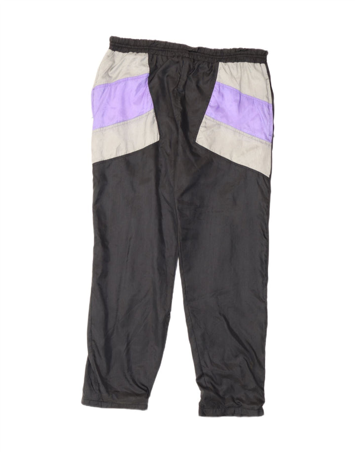 Vintage muške trenirke Hlače Joggers Srednje crne poliamidne boje