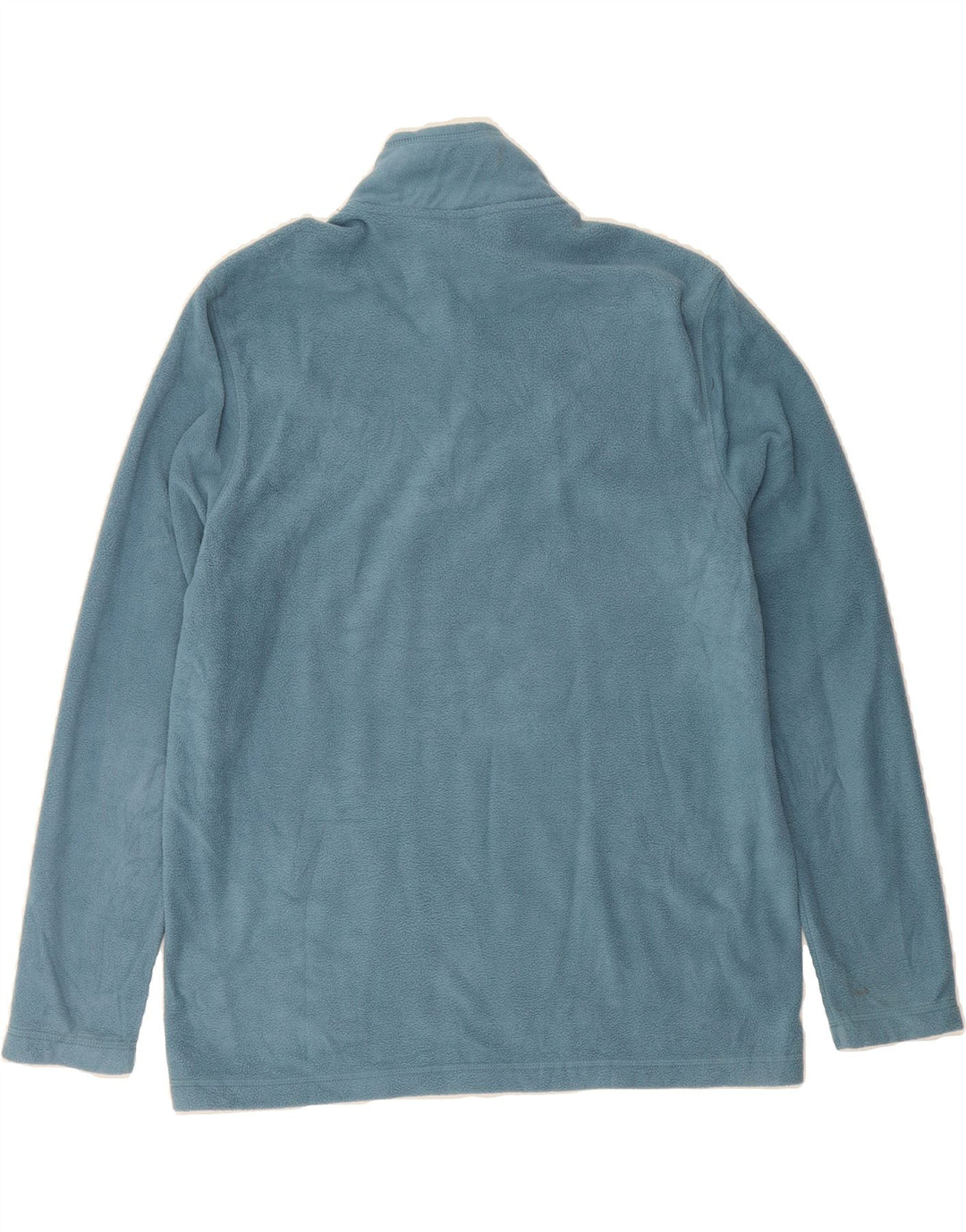 EDDIE BAUER Mens Zip Neck Fleece Jumper Medium Blue Polyester Vintage Eddie Bauer and Second-Hand Eddie Bauer from Messina Hembry 