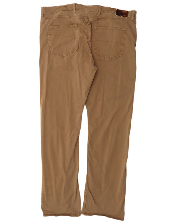 Marks & Spencer muške ležerne hlače Blue Harbor Bootcut W40 L33 Bež