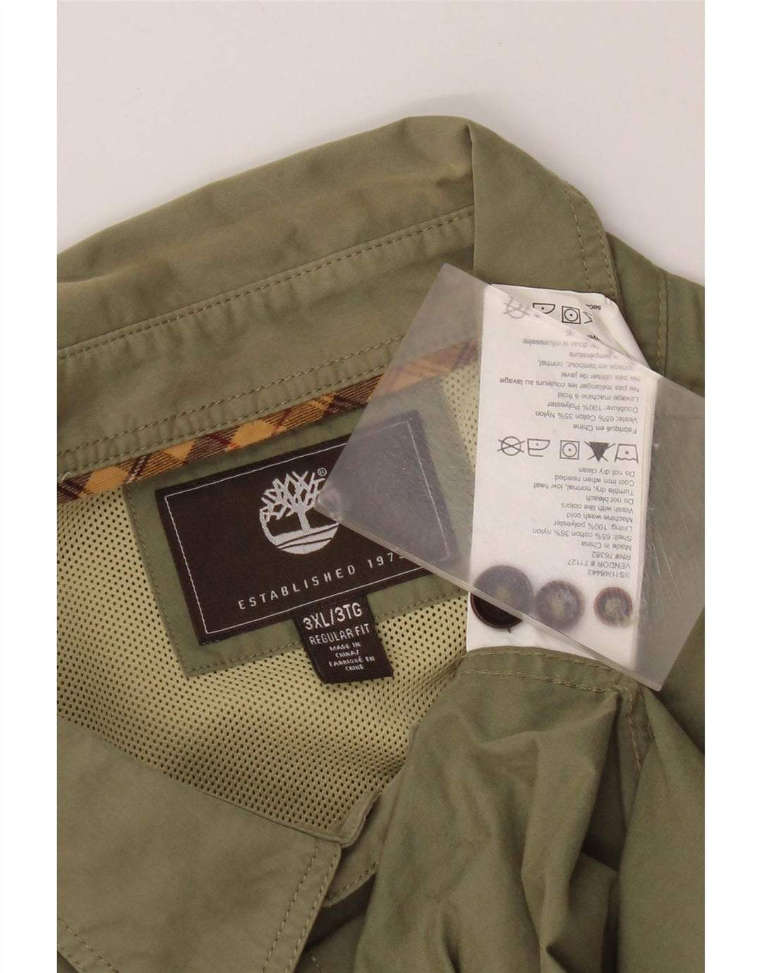 Timberland muška košulja 3XL kaki pamuk