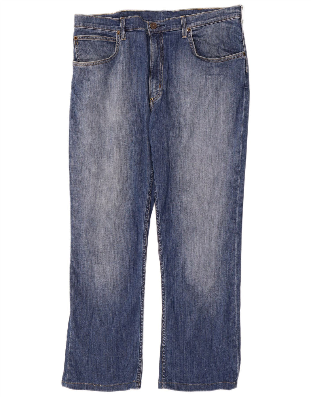 Lee Mens Brooklyn Straight Jeans W38 L29 Plavi pamuk