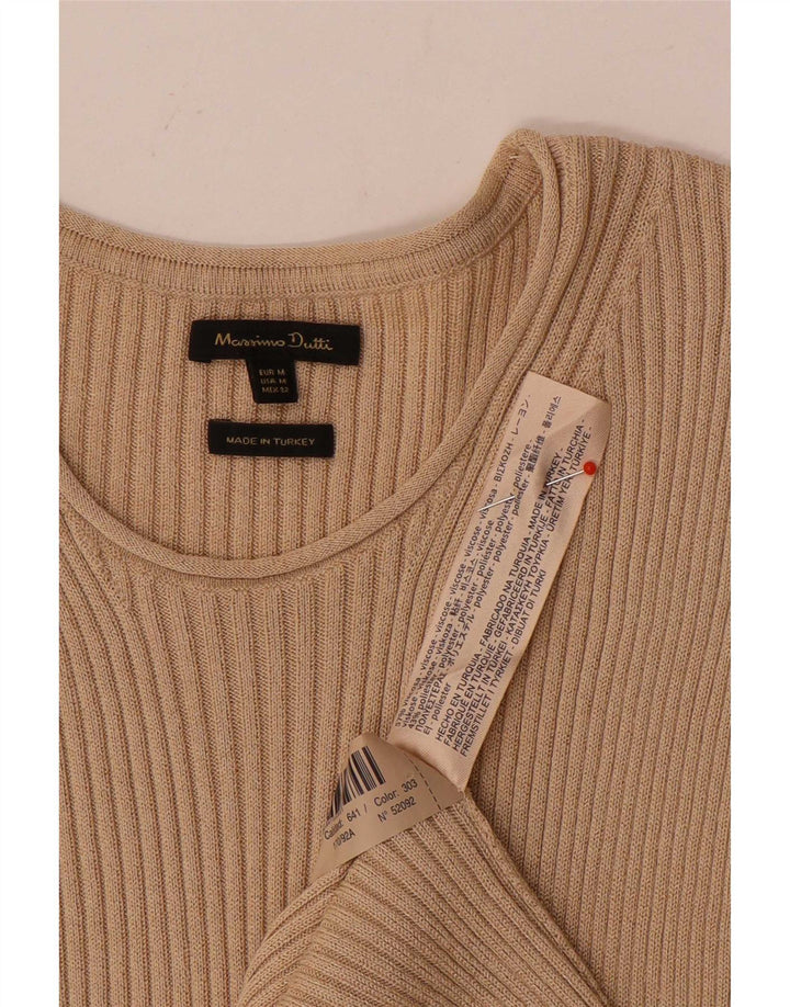 Massimo Dutti ženska maksi haljina bez rukava UK 12 srednje bež viskoza