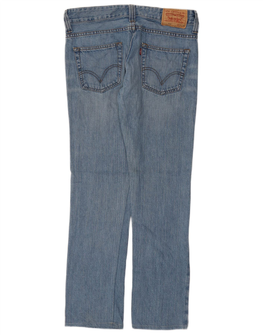 Levi's muške 506 ravne traperice W33 L30 plavi pamuk