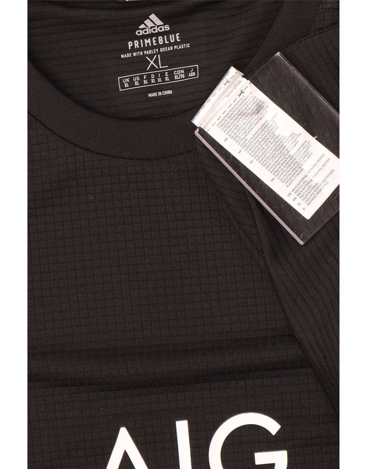 Adidas muška svecrna majica kratkih rukava s grafičkim motivima XL crni poliester