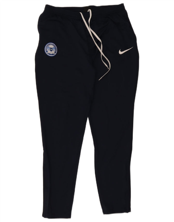 Nike muške Dri Fit hlače za trenirku, velike tamnoplave poliesterske hlače