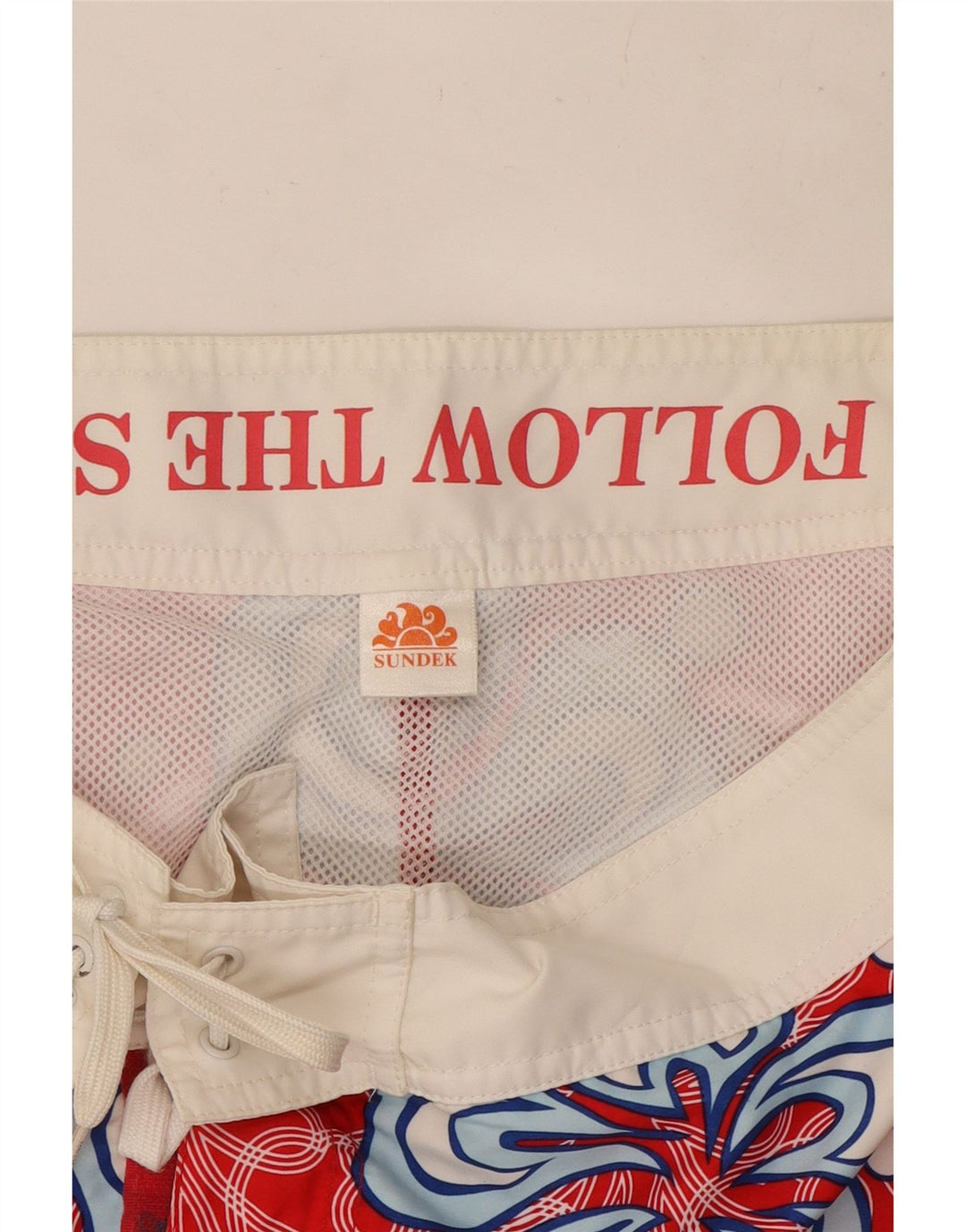 Sundek muške kupaće kratke hlače srednje crvene cvjetne boje