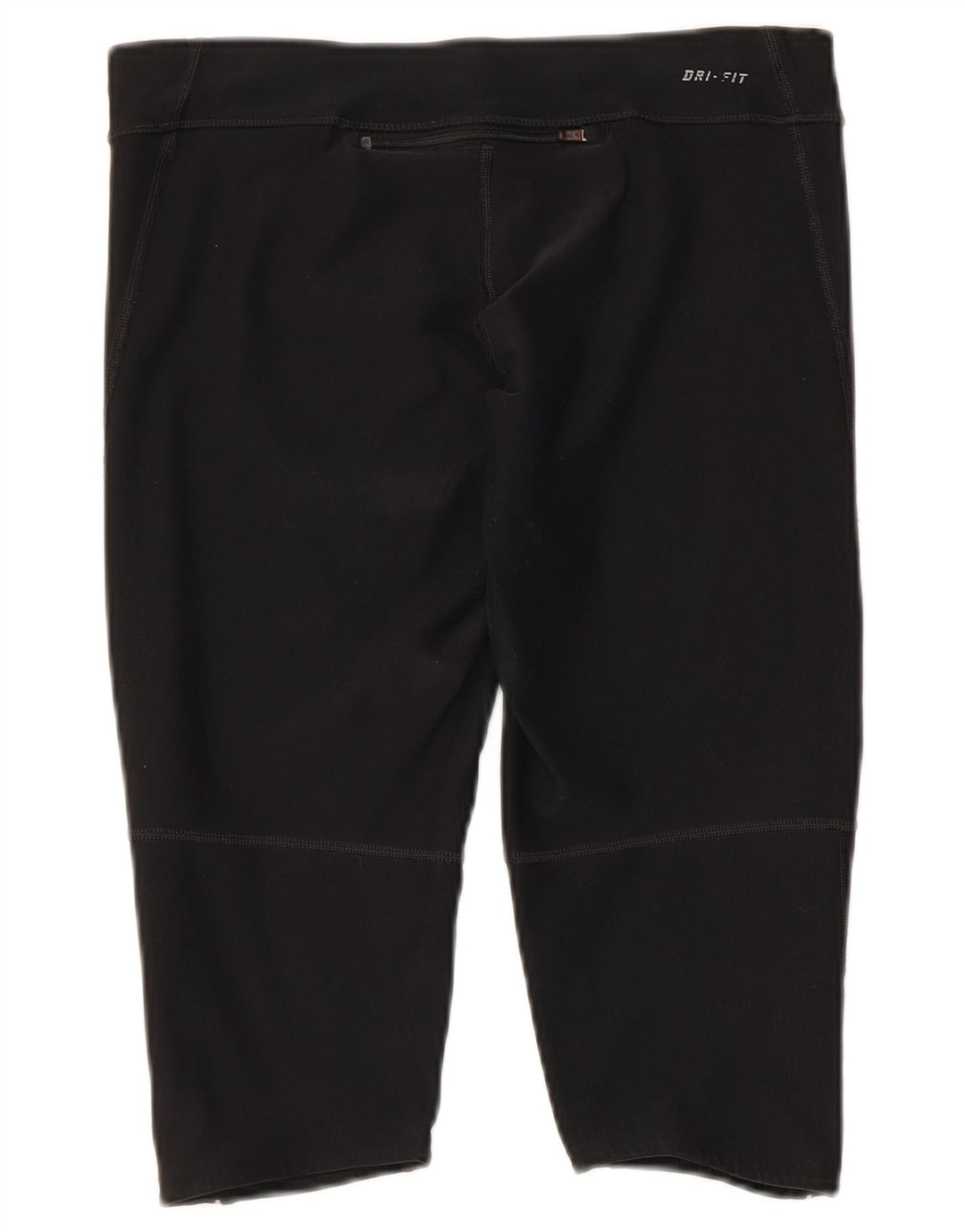 NIKE ženske Dri Fit Capri tajice UK 12 srednje crne poliesterske