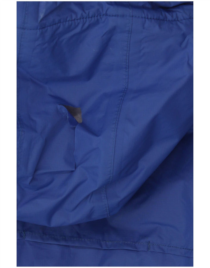 Plava poliamidna vjetrovka s kapuljačom K-Way za dječake 11-12 godina