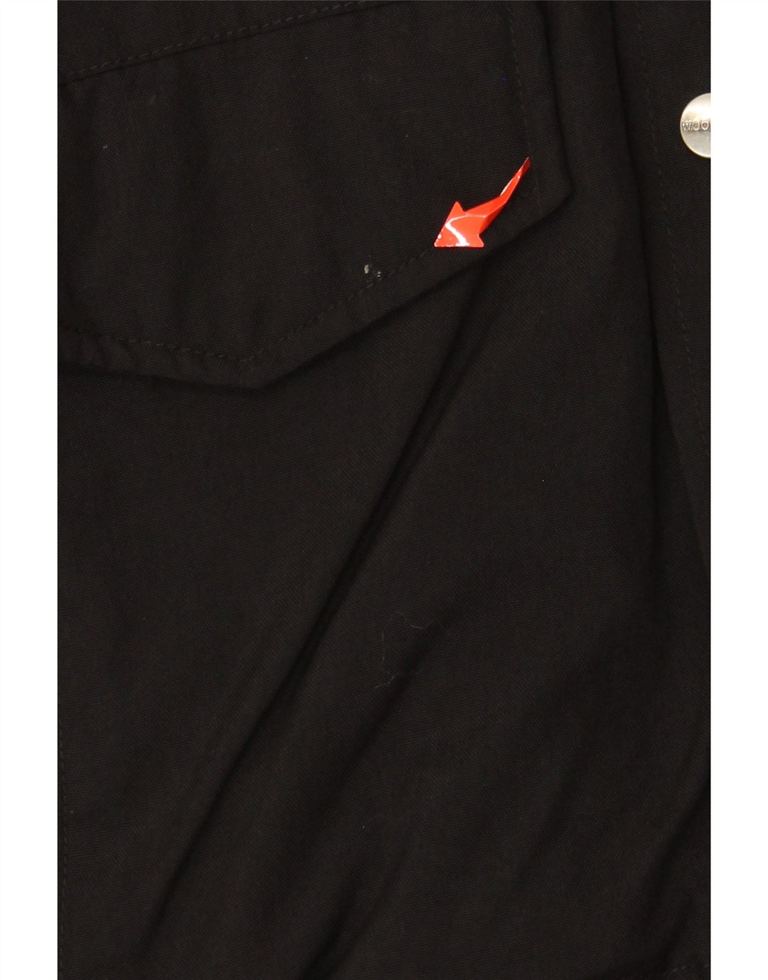 WOOLRICH Muška bomber jakna s kapuljačom UK 38 Srednji crni najlon