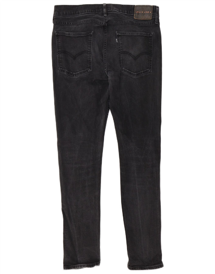 Levi's muške uske traperice W34 L31 crni pamuk